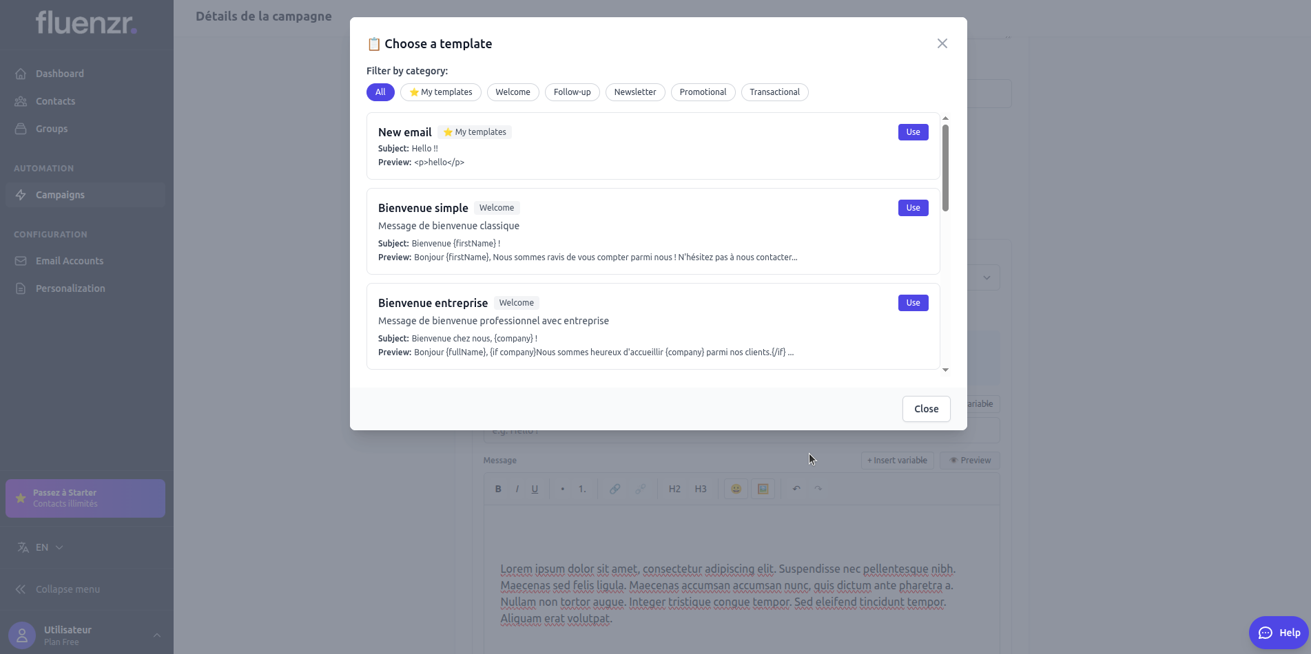Createur de Templates Email